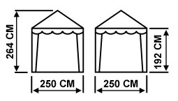 Митек Беседка 2,5 х 2,5 (шатер)