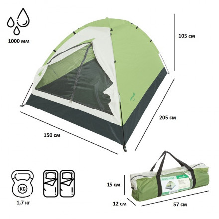 Палатка Kenya 2 Green Glade, двухместная