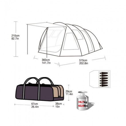 King Camp 3057 MILAN 6 (палатка)
