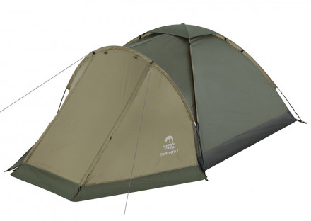 Палатка Toronto 2 Jungle Camp, двухместная, т.зеленый/оливковый цвет