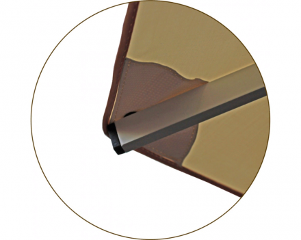 Зонт круглый (d=3 м, 8 спиц) сталь цинк, с воланом